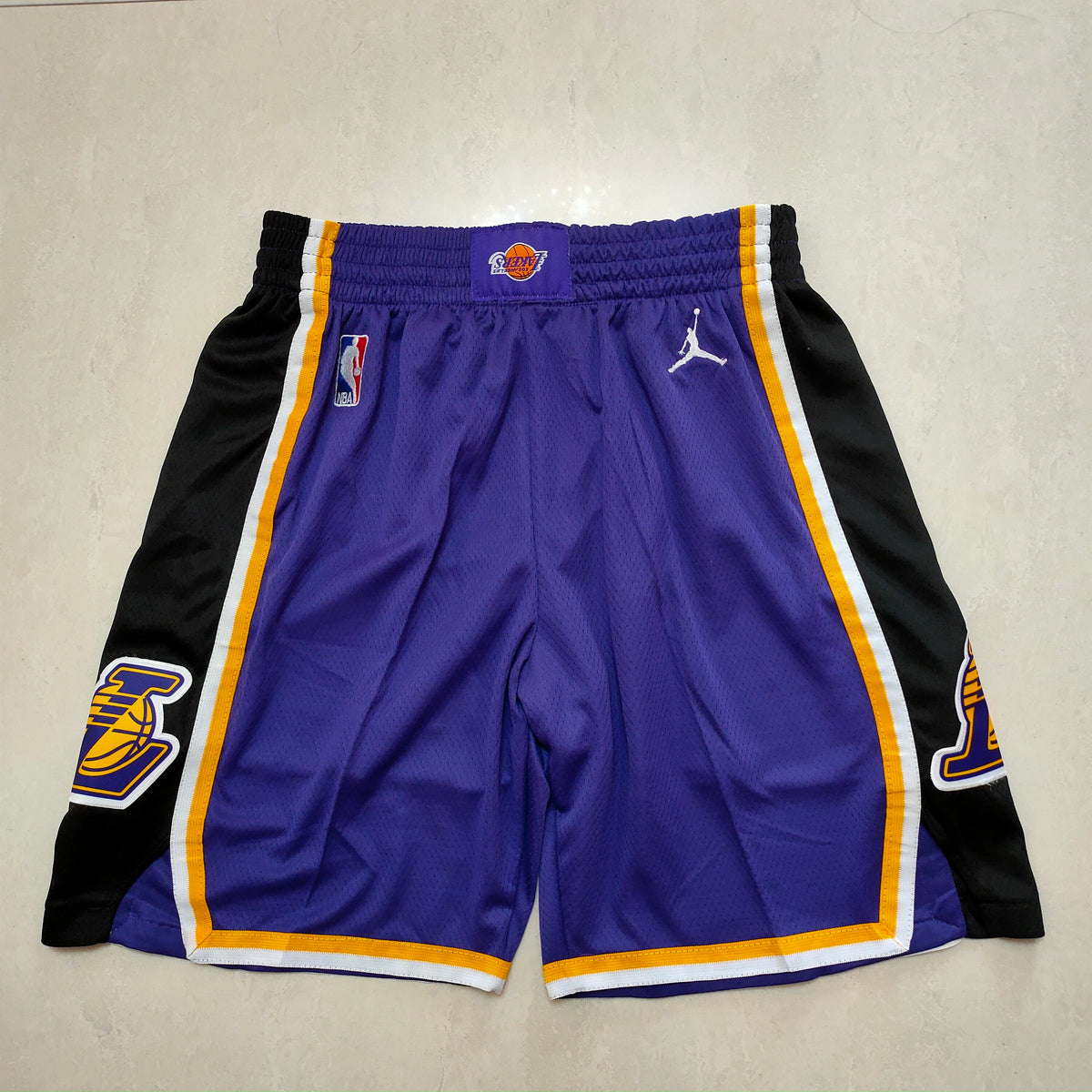 Purple Jordan Lakers pants