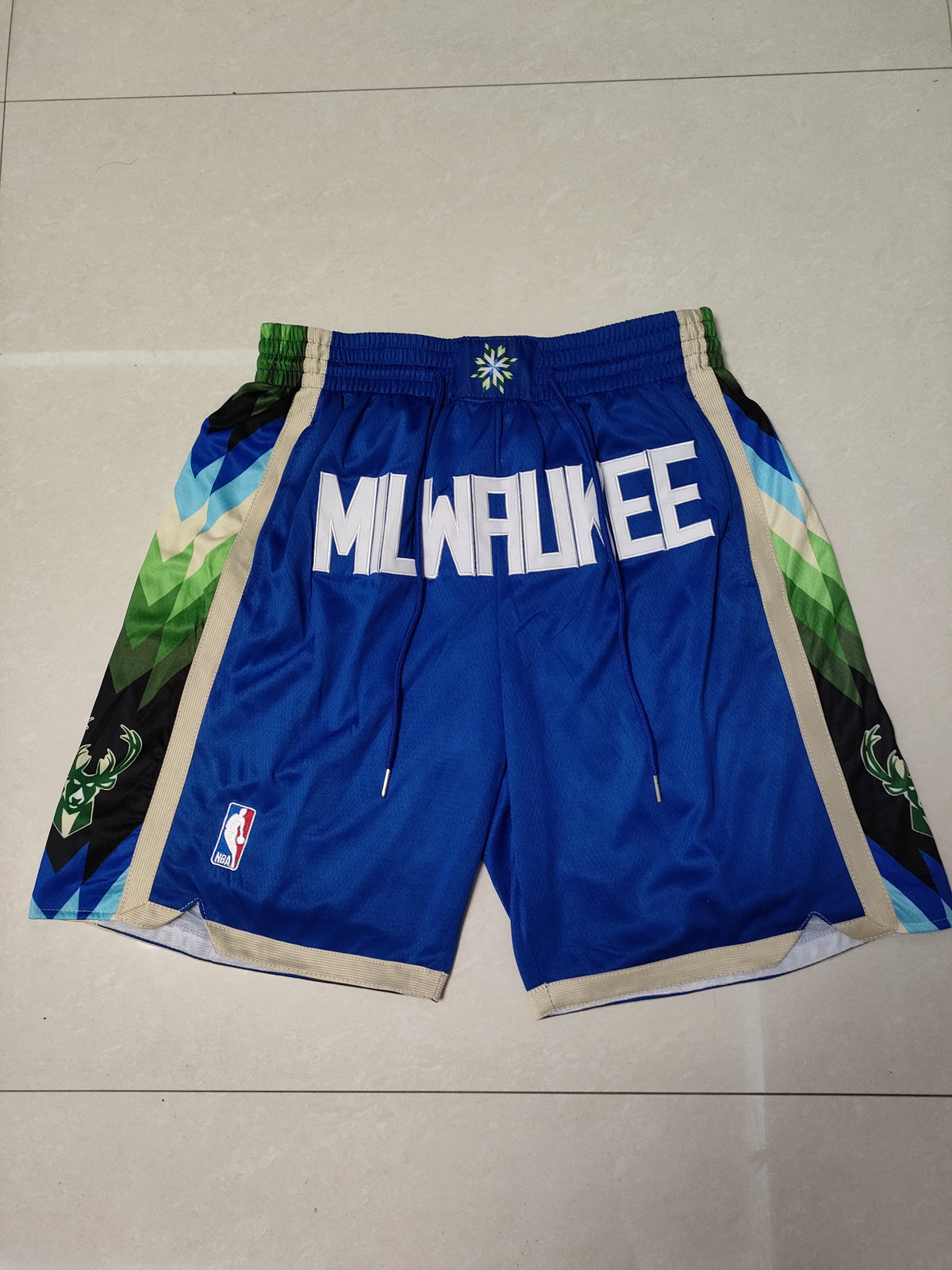 Blue boxer shorts