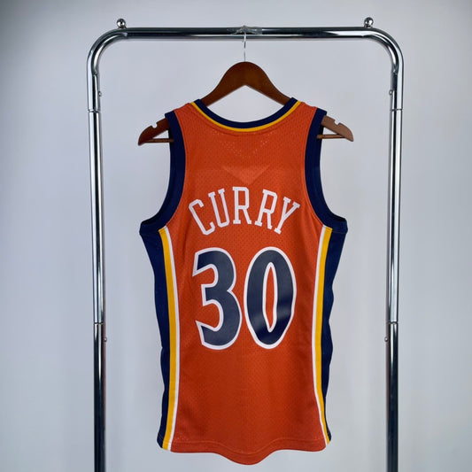 Camiseta retro naranja de los Warriors