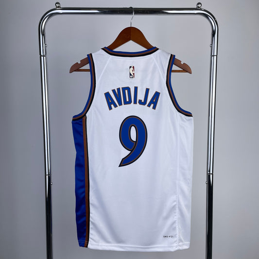 White and Blue Wizards Jersey
