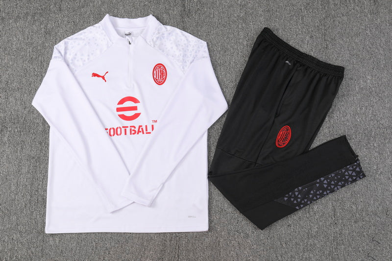 Milan long training suit white