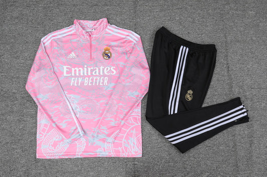 Real Madrid Long Training Suit Special Pink