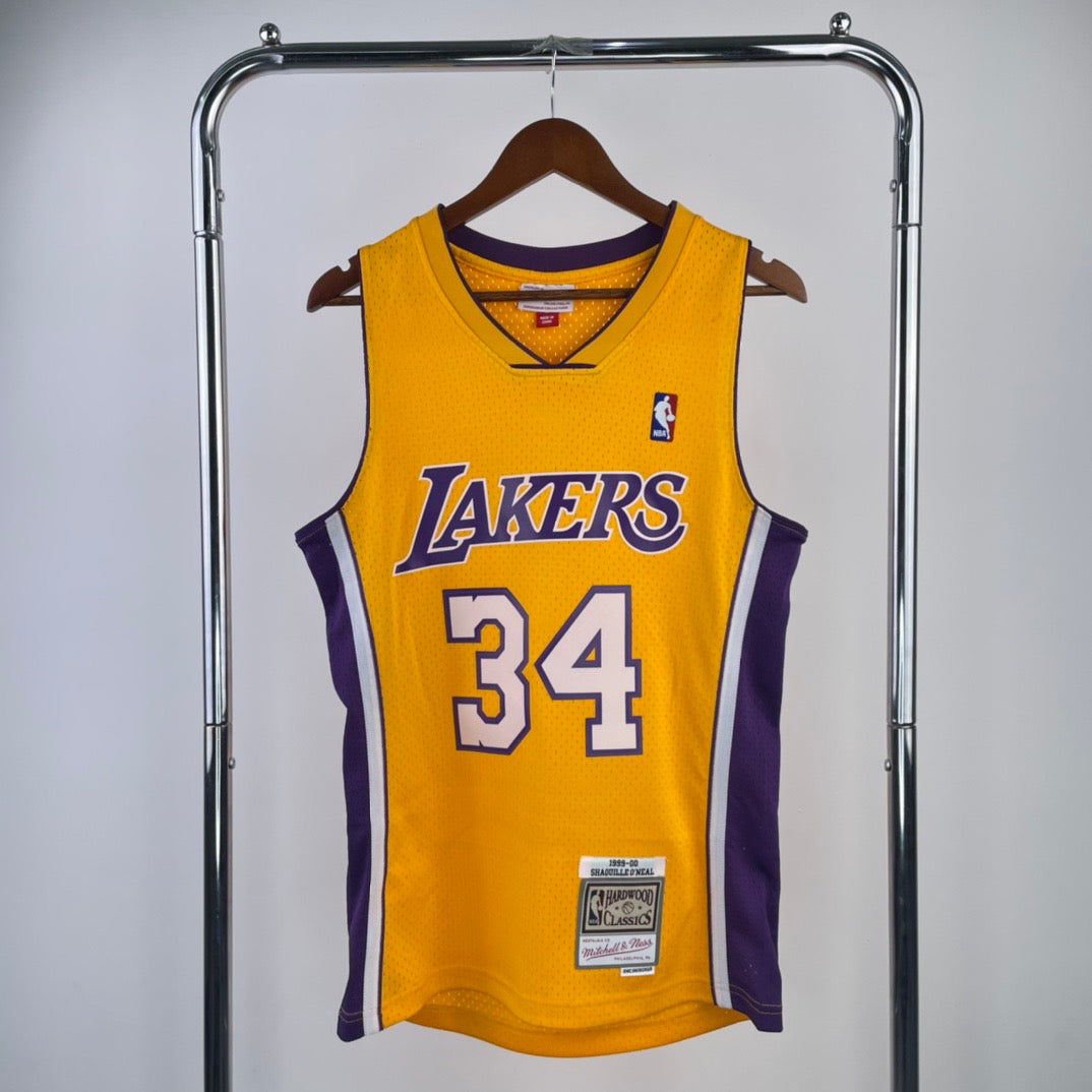 Yellow Retro Lakers Jersey