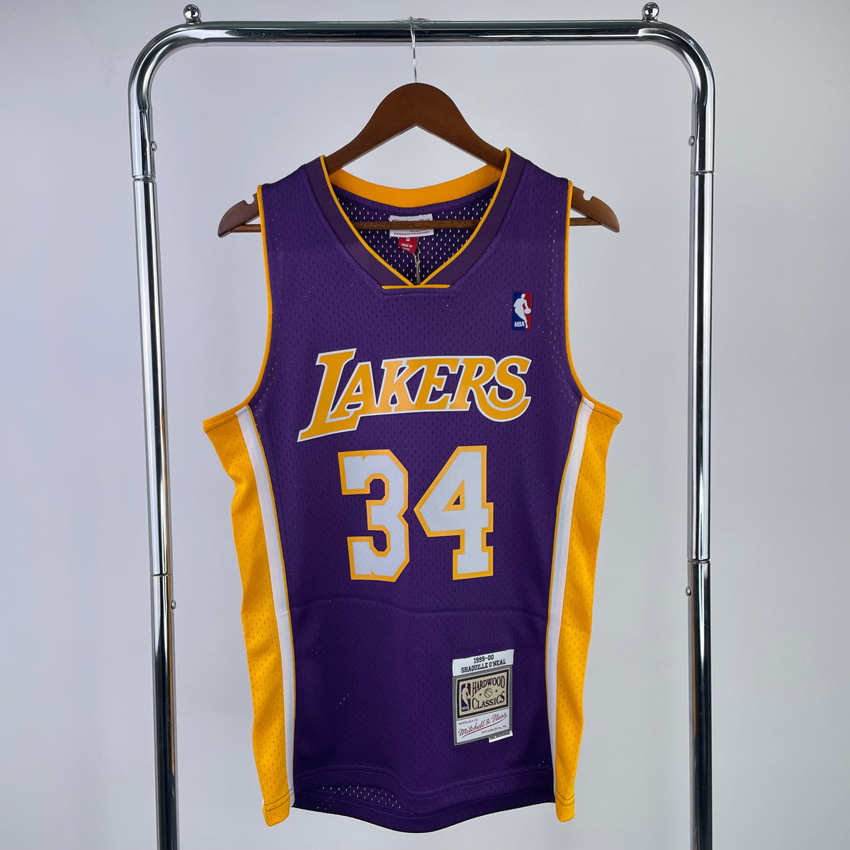 Camiseta retro púrpura de los Lakers