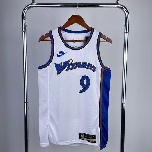 White and Blue Wizards Jersey