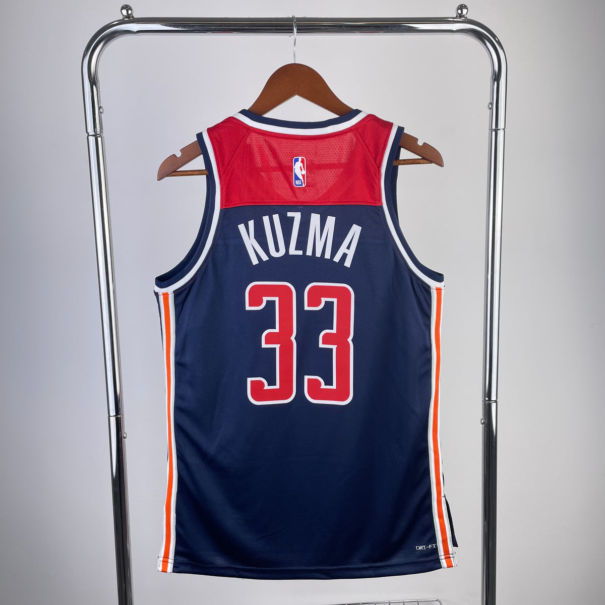 Blue and red Wizards jersey