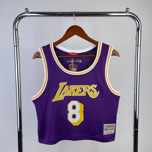 Camiseta de tirantes para mujer, Lakers, morada