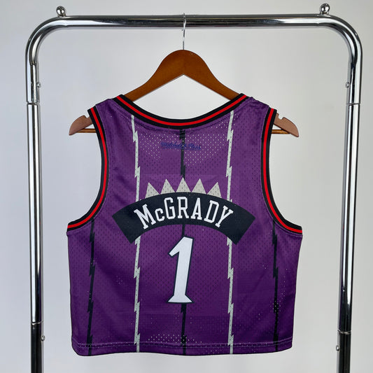 Camiseta sin mangas Raptors morada para mujer