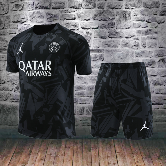 PSG Black Short Training Suit 23/24