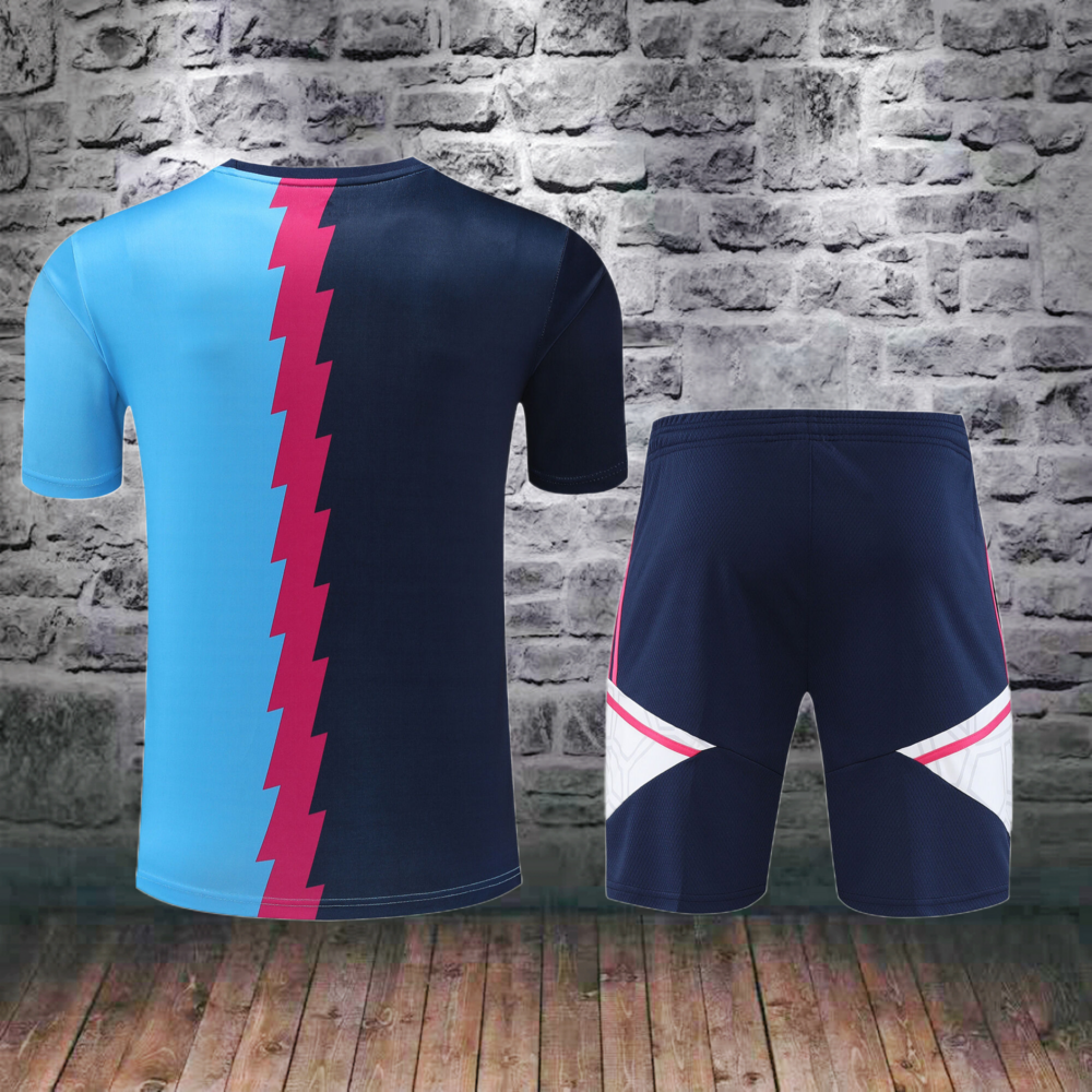 Traje de entrenamiento corto Arancel azul claro negro 23/24