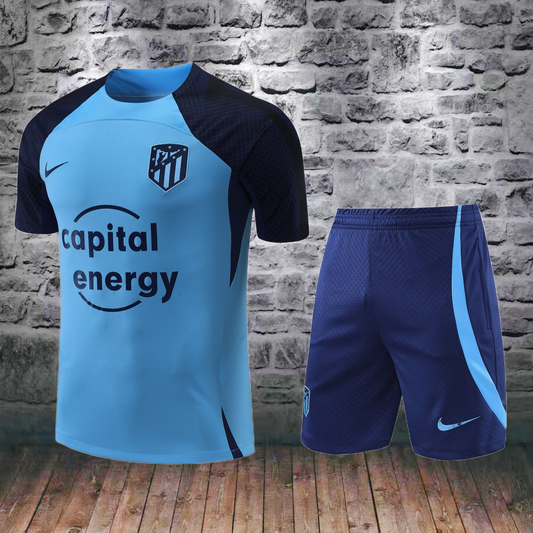 Chándal corto Atlético azul celeste 22/23