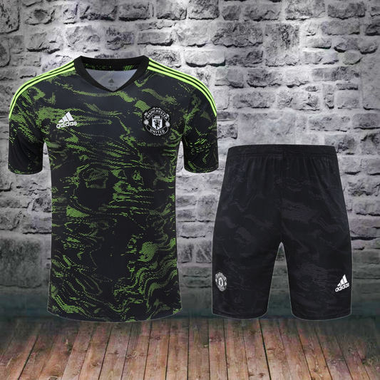 Traje de entrenamiento corto United verde 23/24