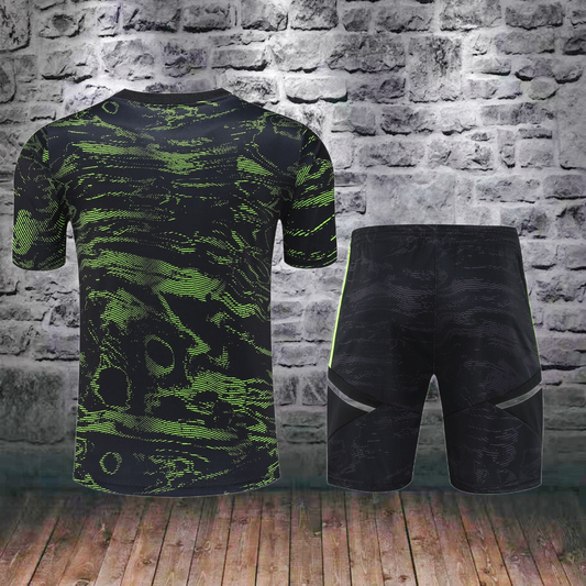 Traje de entrenamiento corto United verde 23/24