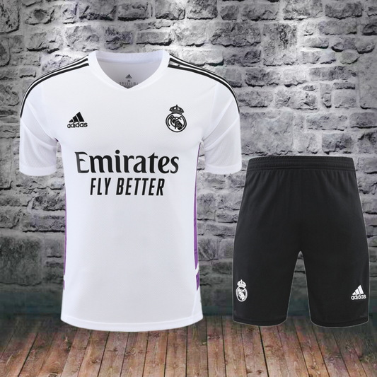 Chándal corto Real Madrid blanco 22/23