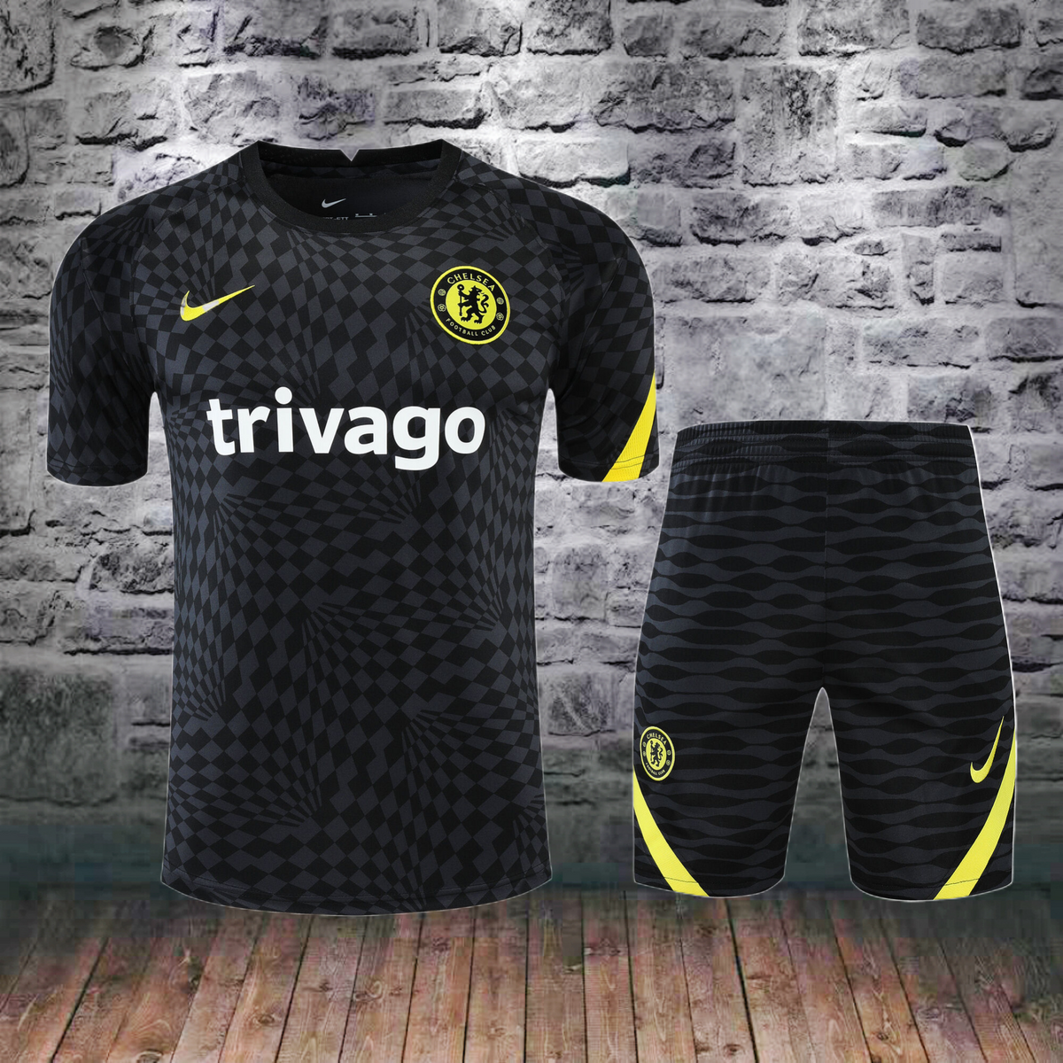 Chelsea Black Short Training Kit 22/23